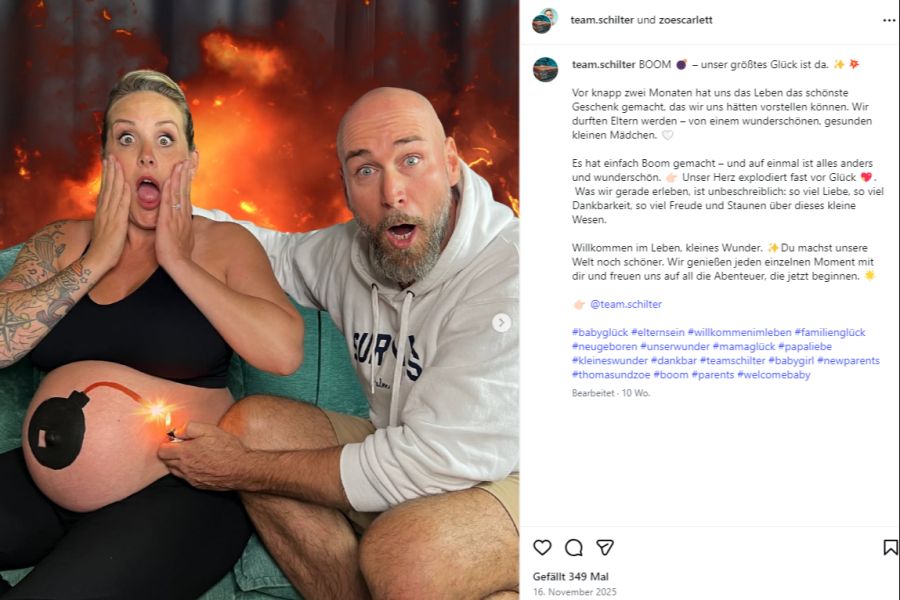 Zoe Scarlett und ihr Mann wurden im vergangenen Jahr Eltern.