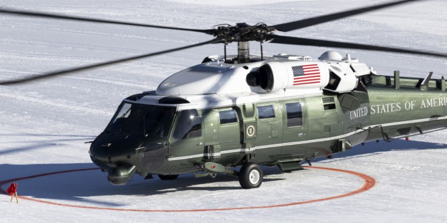 US-Präsident Donald Trump ist am Mittwochnachmittag in Davos gelandet.