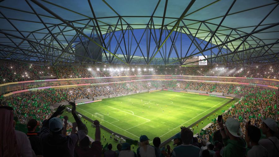 Das neue South Riyadh Stadium soll ebenfalls rund 47'000 Zuschauer fassen.