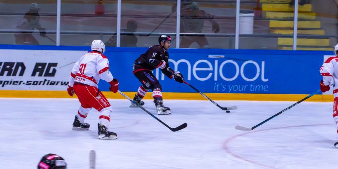 Der EHC Thun im Spitzenspiel gegen Martigny. (Archivbild) EHC Thun Bärtschi