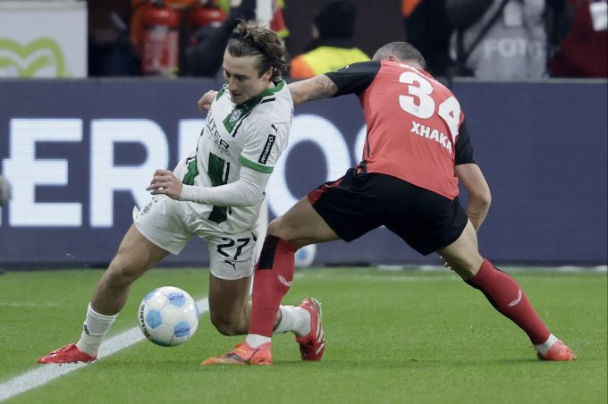 Granit Xhaka gewinnt mit Bayer Leverkusen gegen Gladbach. Bayer Leverkusen