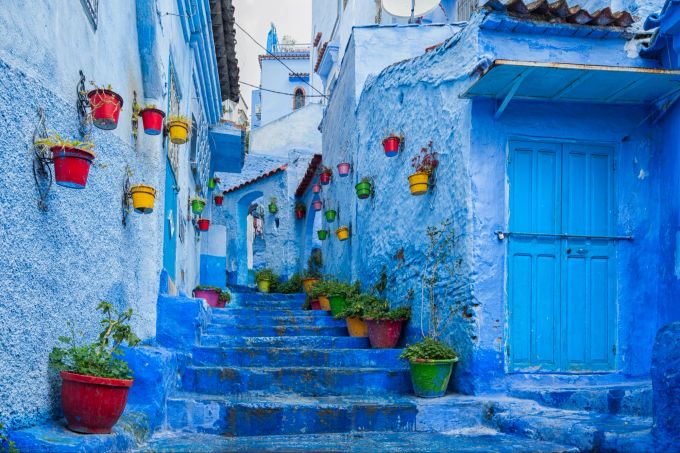 Auch in Chefchaouen kommen Verliebte auf ihre Kosten. Chefchaouen, Marokko