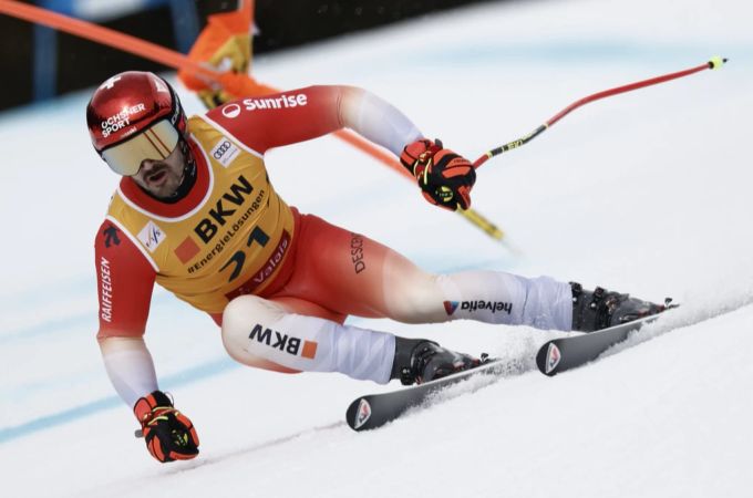 Loïc Meillard kann nach dem Weltmeistertitel im Slalom auch die Disziplinenwertung gewinnen. Loïc Meillard