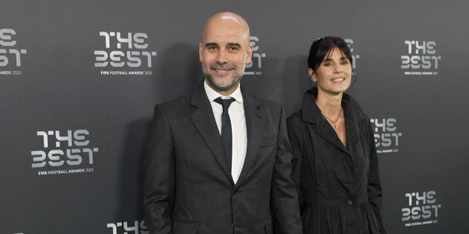 Pep Guardiola und Ehefrau Cristina Serra bei den Fifa Football Awards im Januar 2024. Pep Guardiola
