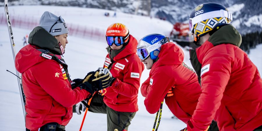 Wengen Lauberhorn Training Abfahrt