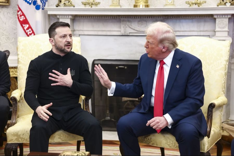 Keine Freunde: Donald Trump (rechts) und Wolodymyr Selenskyj.