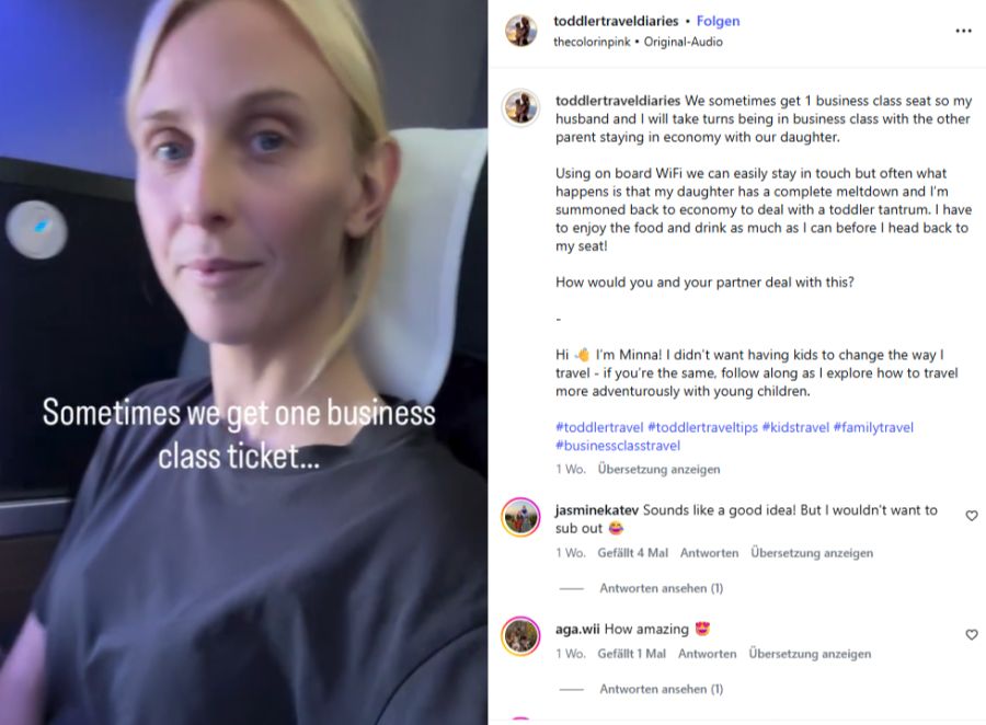 Sie buchen jeweils ein Business-Ticket und zwei Economy-Tickets.