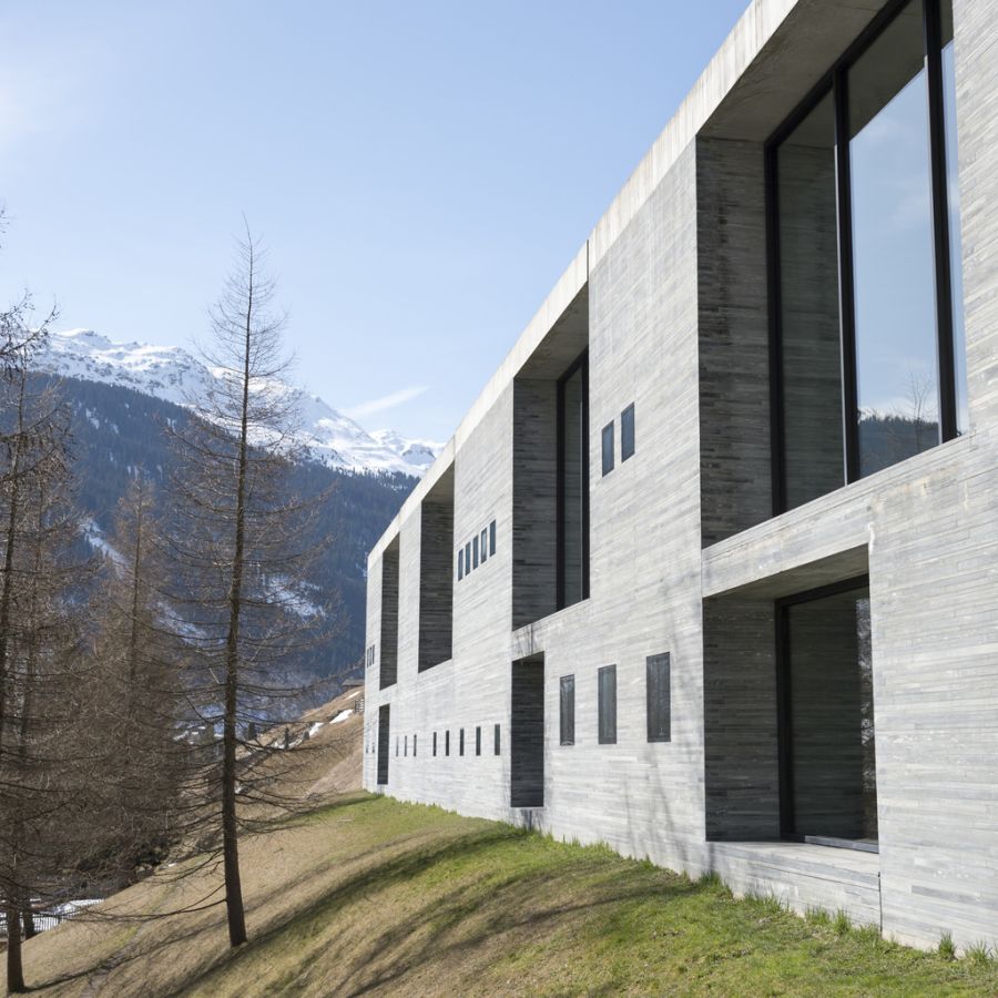 Blick auf die Therme in Vals (2015).