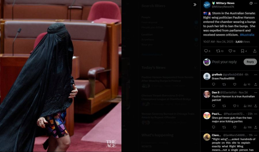 Es war ein provokatives Statement, mit dem sie ein landesweites Verbot der Vollverschleierung durchsetzen will.