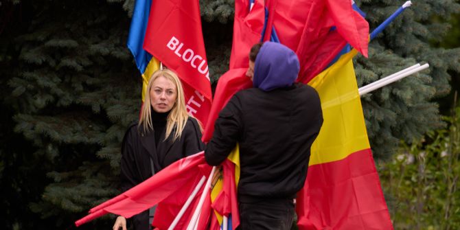 Moldau Block Flaggen Russland