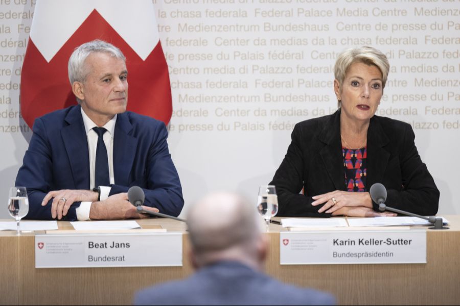 Karin Keller-Sutter folgt als Vierte – Beat Jans als Fünfter.