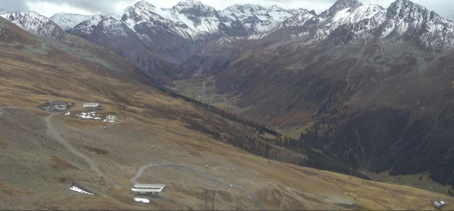Auch im Graubünden ist der Winter eingezogen. Hier das Jakobshorn ob Davos letzte Woche...