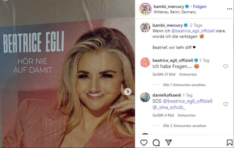 Bei diesem Anblick kriegt sich Beatrice Egli kaum noch ein!