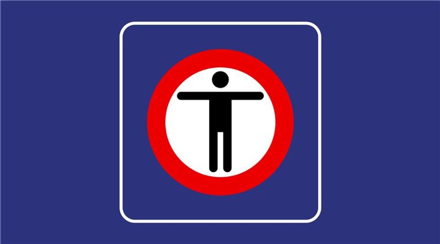 Auch zur Wahl steht ein Piktogramm mit einer Person in einem roten Kreis.