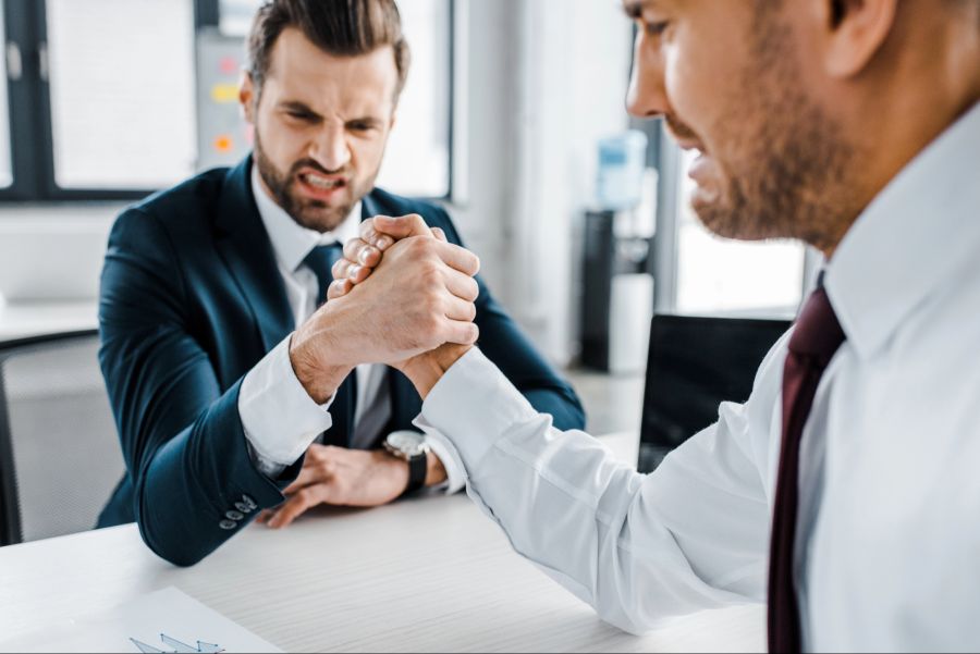 Stress Arbeitsplatz Team