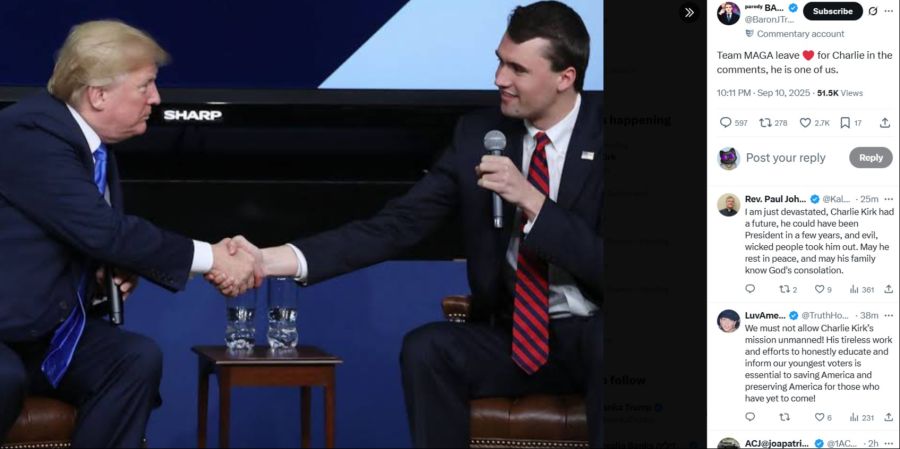 Donald Trump Charlie Kirk