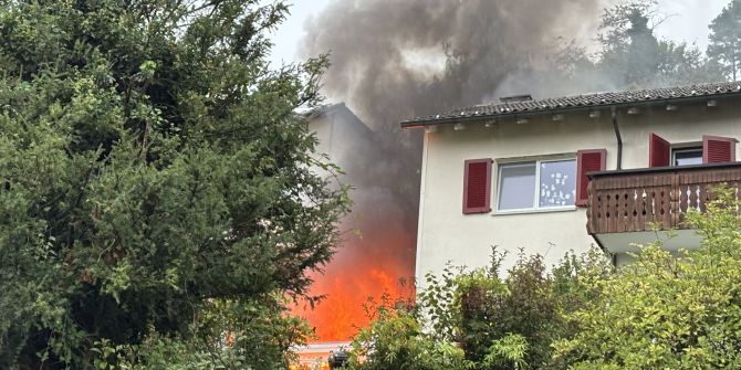 Brand in Wintergarten