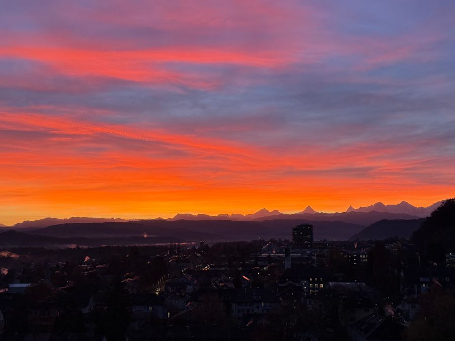 Hierbei handelte es sich allerdings um den heutigen Sonnenaufgang.