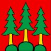 Logo Tannenbäume rot grün