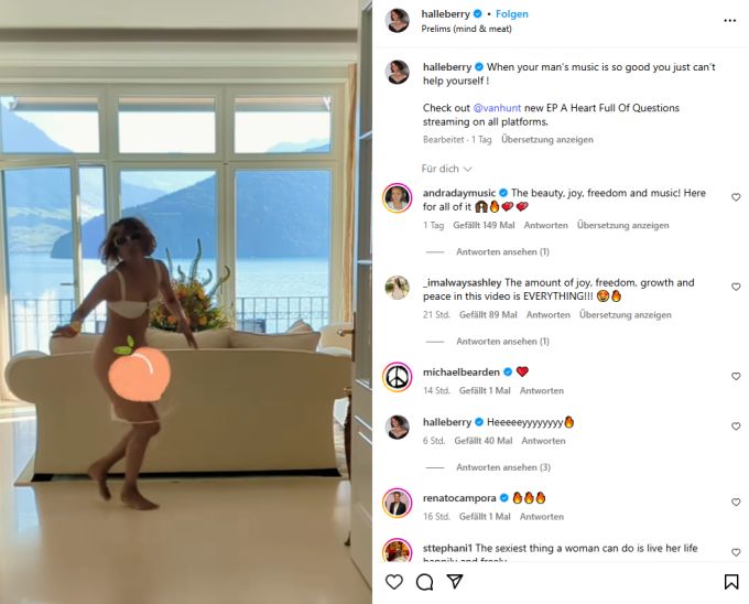Halle Berry verliert beim ausgelassenen Tanzen im Urlaub ihr Bikini-Höschen. Halle Berry