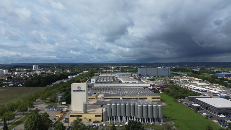 Brauerei Gebäude Vogelperspektive Himmel