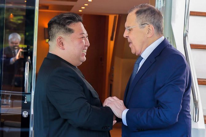 Russian Foreign Minister Sergey Lavrov visits North Korea....
