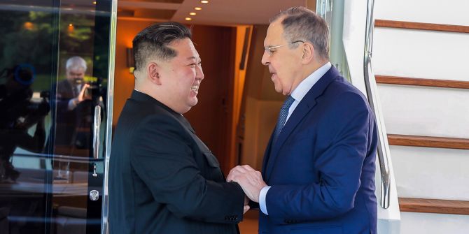 Russian Foreign Minister Sergey Lavrov visits North Korea....