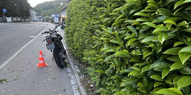 Motorradunfall in Aarburg