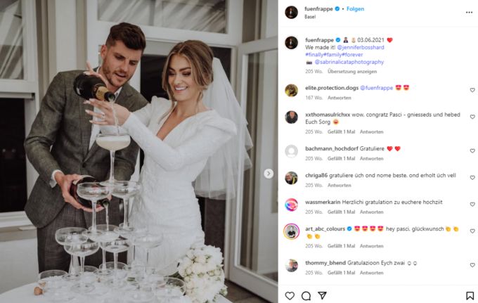 Pascal Schürpf und Jennifer Bosshard sind seit 2021 verheiratet. Pascal Schürpf GC