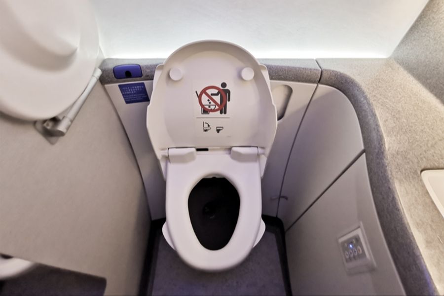 Toilette Flugzeug