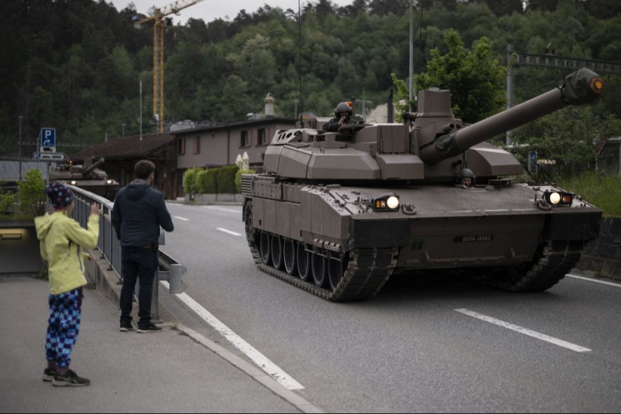 Bei der Schweizer Bevölkerung sorgten die französischen Panzer letzte Woche für viel Aufsehen.