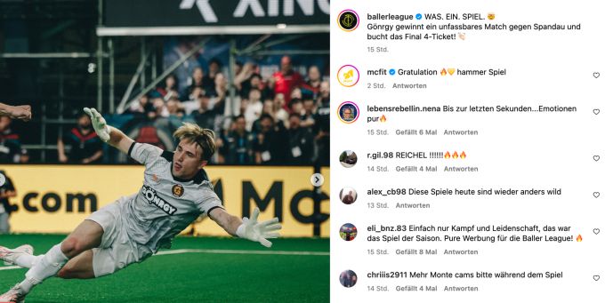 Die Gönrgy Allstars erreichen zum zweiten Mal nacheinander die Final-4. baller league