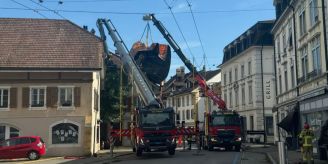 Nach heftigem Sturm - Aufräumarbeiten in Biel und Nidau