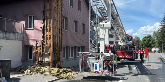Fassadenbrand Oberurnen