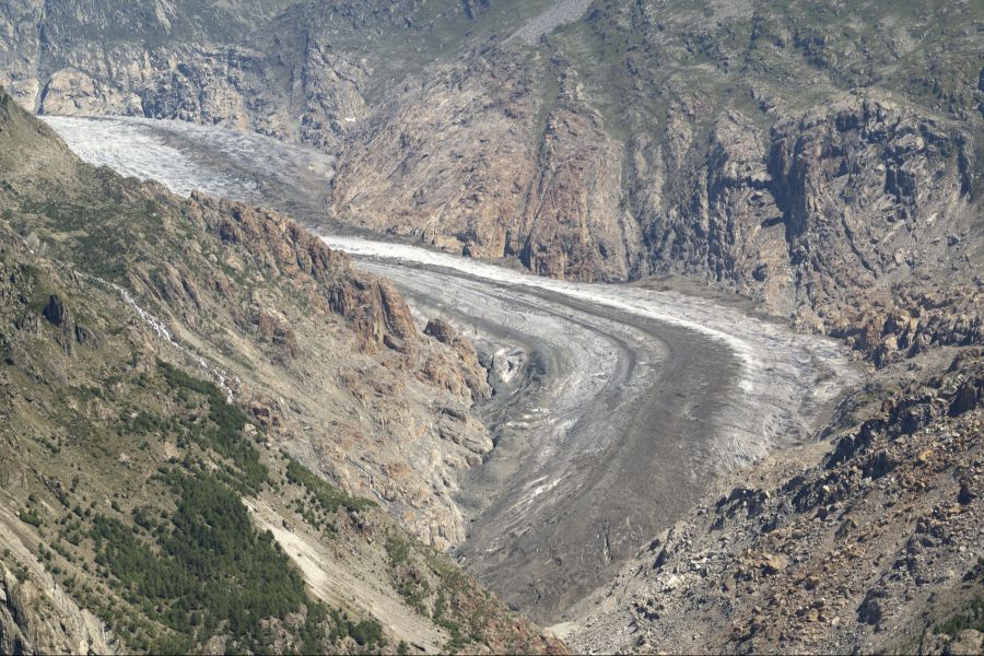 Doch: Weil der Aletschgletscher immer weiter schwindet, ist auch die Zukunft der Hütte in Gefahr.
