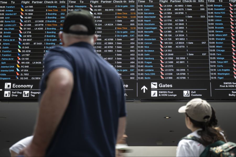 Rund 60 Millionen Passagiere nutzten den Linien- und Charterverkehr auf Schweizer Flughäfen.