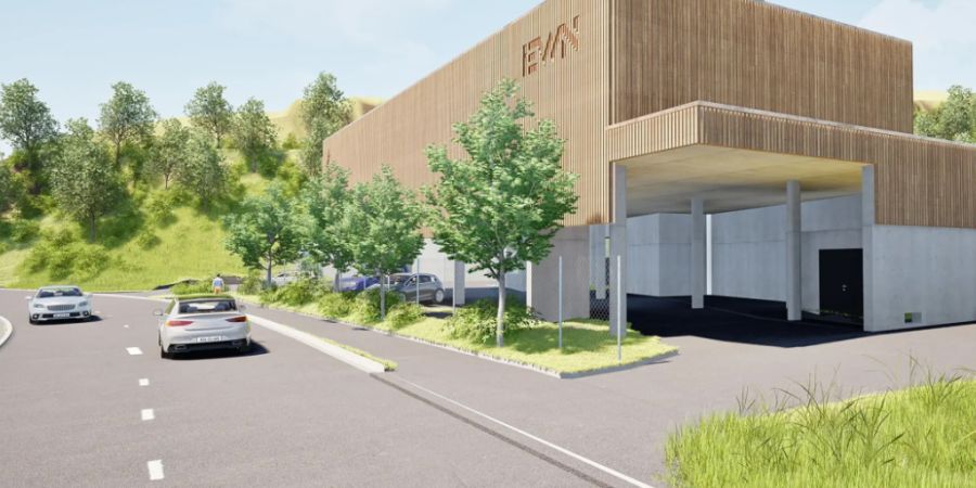 So soll die Energiezentrale in Hergiswil NW dereinst aussehen.