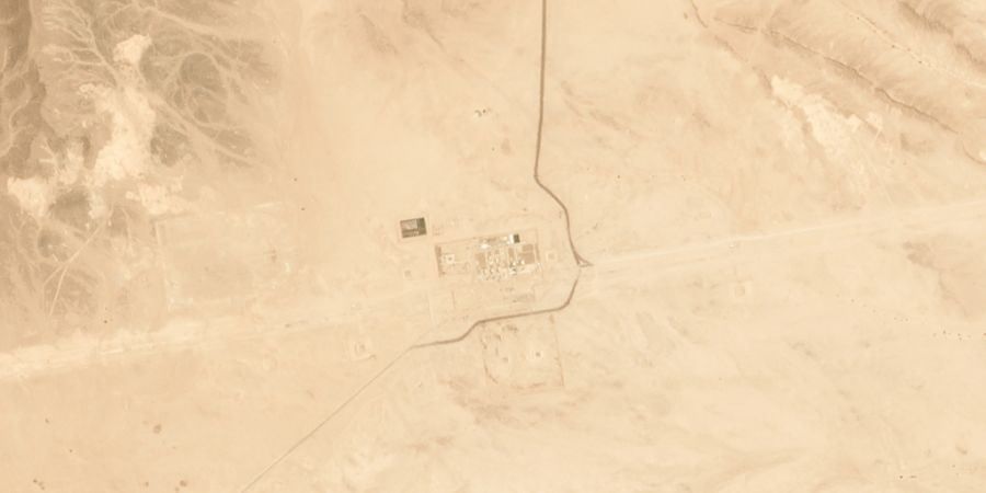 ARCHIV - Ein Satellitenbild einer Ölpipeline in Saudi-Arabien. Foto: Uncredited/Satellite image '2019 Planet Labs Inc./AP/dpa/Symbolbild