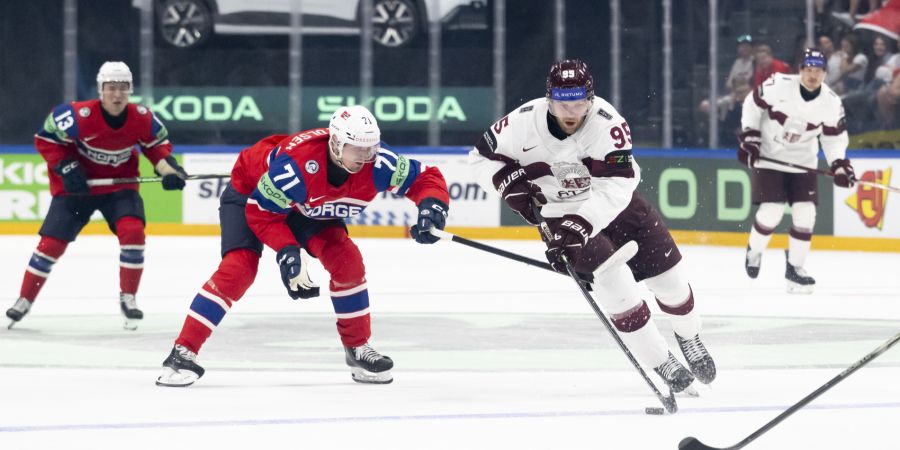 Norwegen Lettland Eishockey-WM