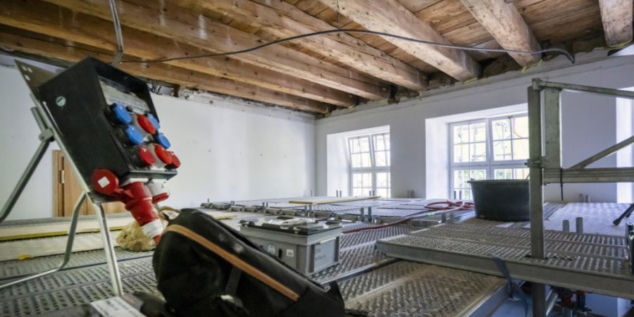 Das Regierungszimmer in Liestal ist momentan eine Baustelle. Am 22. Juni stürzte hier die Deckenverkleidung ein.