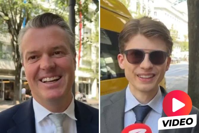 Anzugträger Hitze