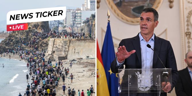 Ceuta Spanien Pedro Sanchez