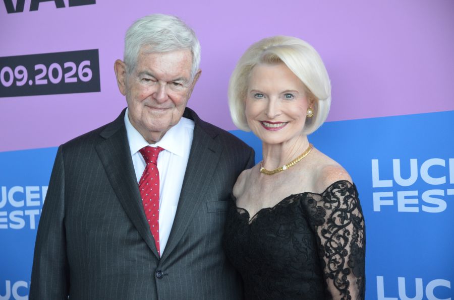 2 Polit-Prominenz aus den USA: Callista und Newt Gingrich sorgen auch in Luzern für internationales VIP-Flair.