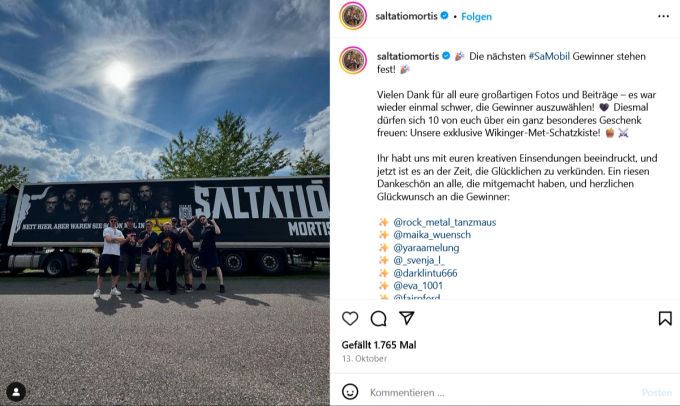 Saltatio Mortis sind bereits als Act bestätigt. saltatio mortis