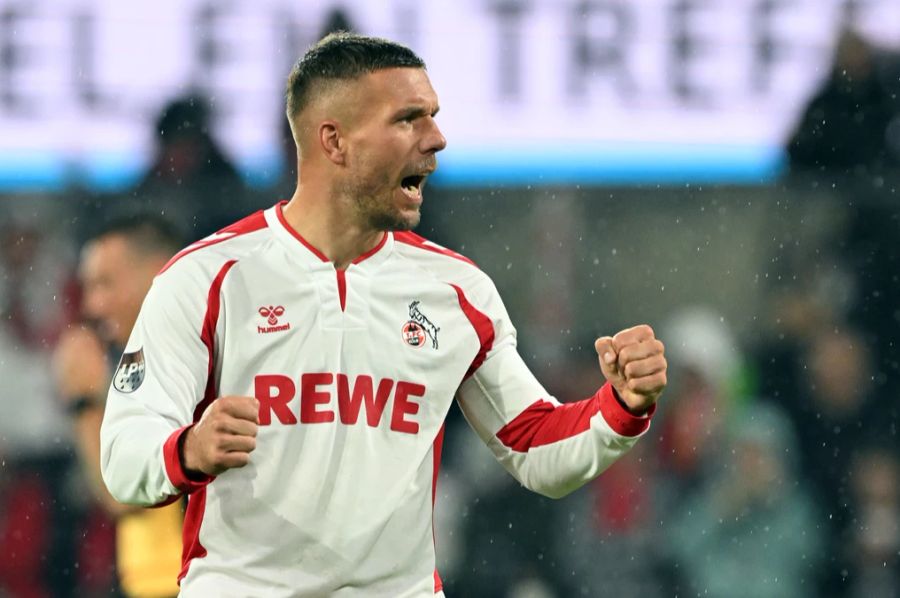 Podolski schoss am Donnerstagabend zwei Tore.