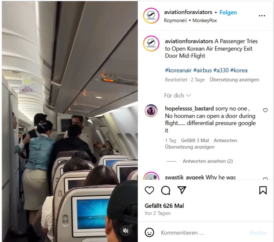 passagier korean air