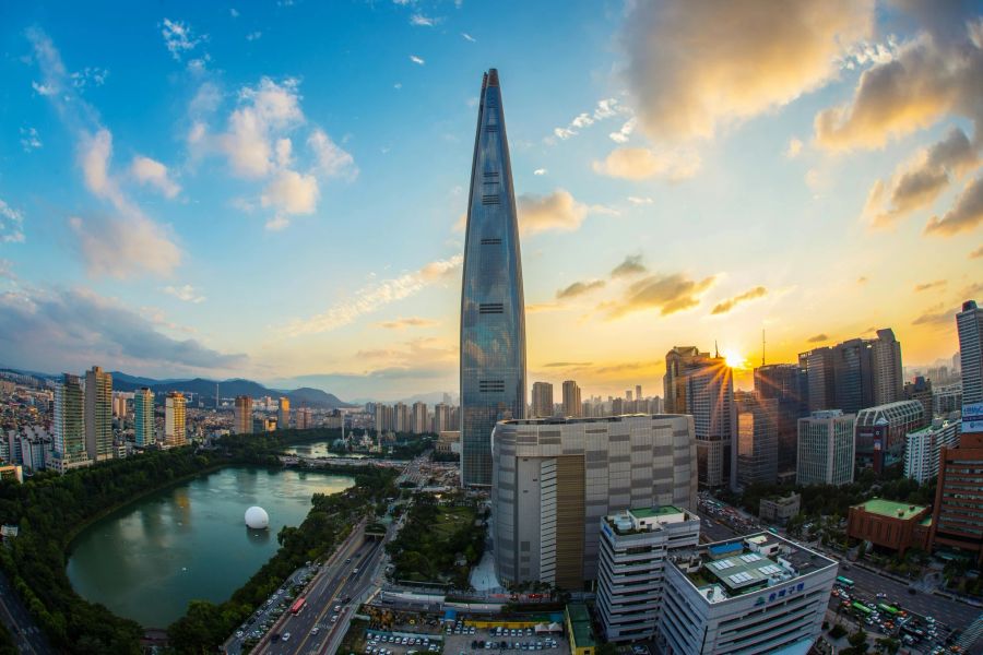 Trotz Spannungen – Reisen nach Südkorea boomen unter Schweizern. Abgebildet: Wolkenkratzer in Seoul.