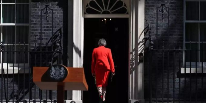 Premierministerin Theresa May gibt heutel ihr Amt als Parteichefin der britischen Konservativen ab. Theresa May Parteichefin Grossbritannien