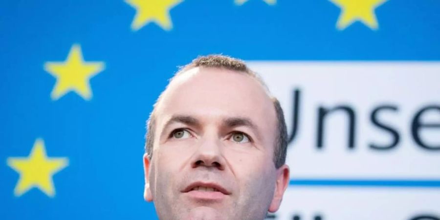 Meinungsumfragen sehen die christdemokratische EVP mit dem deutschen CSU-Politiker Manfred Weber als Spitzenkandidaten bei der Europawahl vorn. Foto: Kay Nietfeld