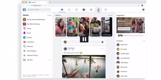 Facebook Screenshot Redesign